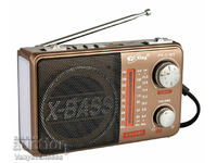 Multifunctional radio with rechargeable battery and MP3 player