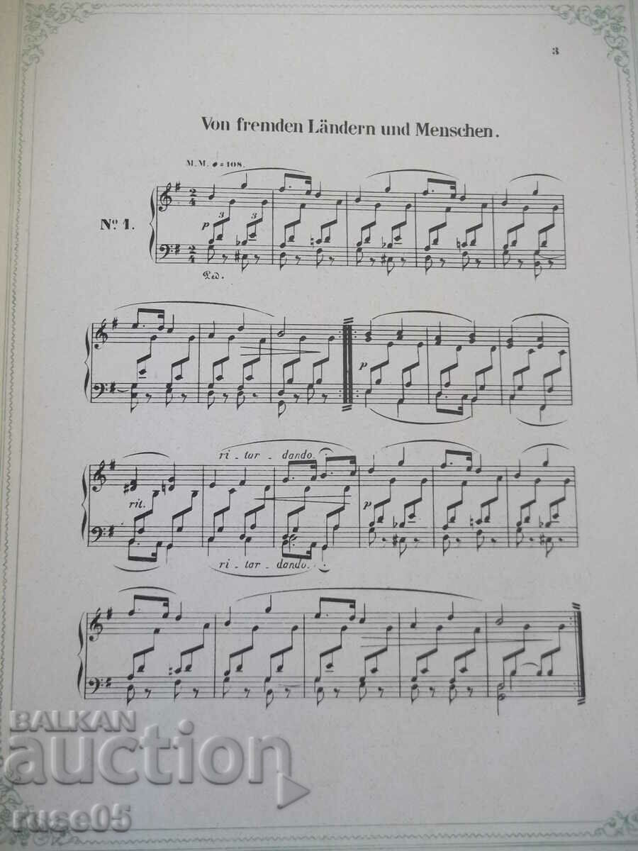 Delivery of Sheet music "Kinderszenen - ROBERT SCHUMANN" - 20 pages. Delivery of Sheet music "Kinderszenen - ROBERT SCHUMANN" - 20 pages.