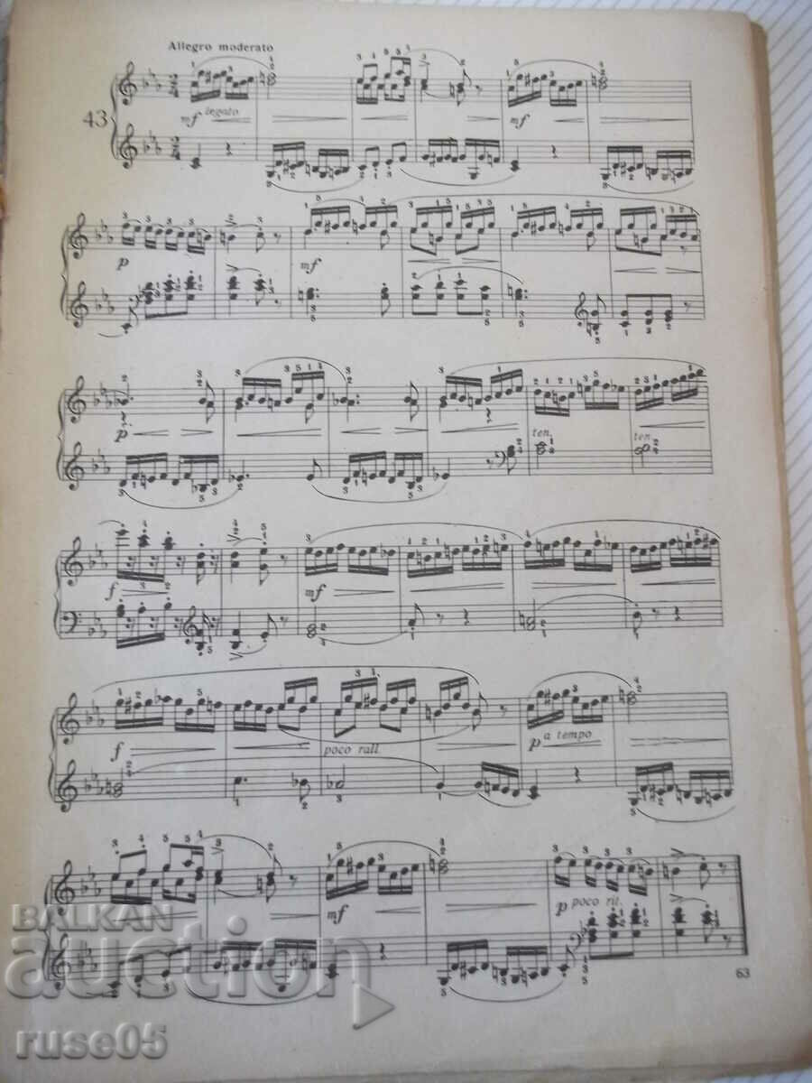 Sheet music "Children's etudes for piano - A. L'OMOAN" - 76 pages. - 5 Sheet music "Children's etudes for piano - A. L'OMOAN" - 76 pages. - 5