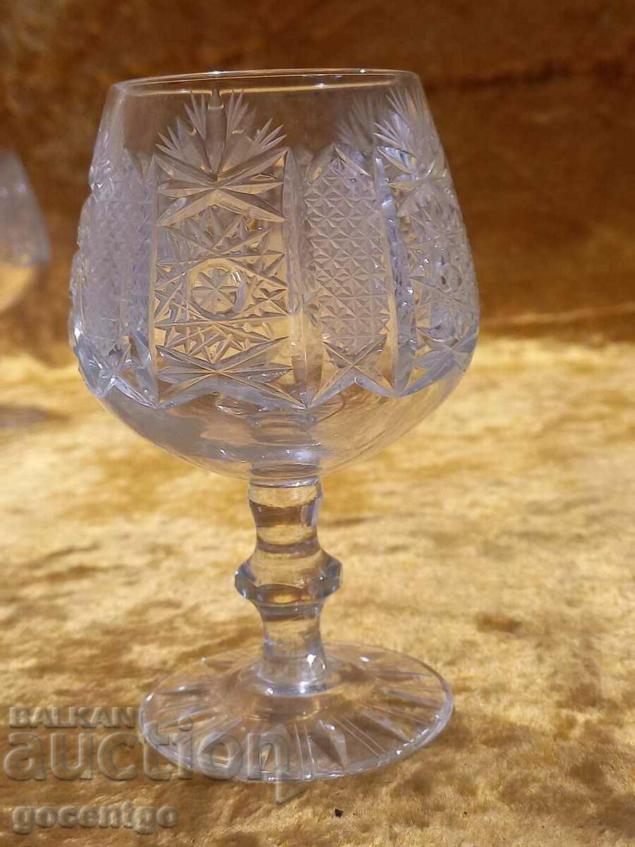 Crystal cognac glass from the 80s