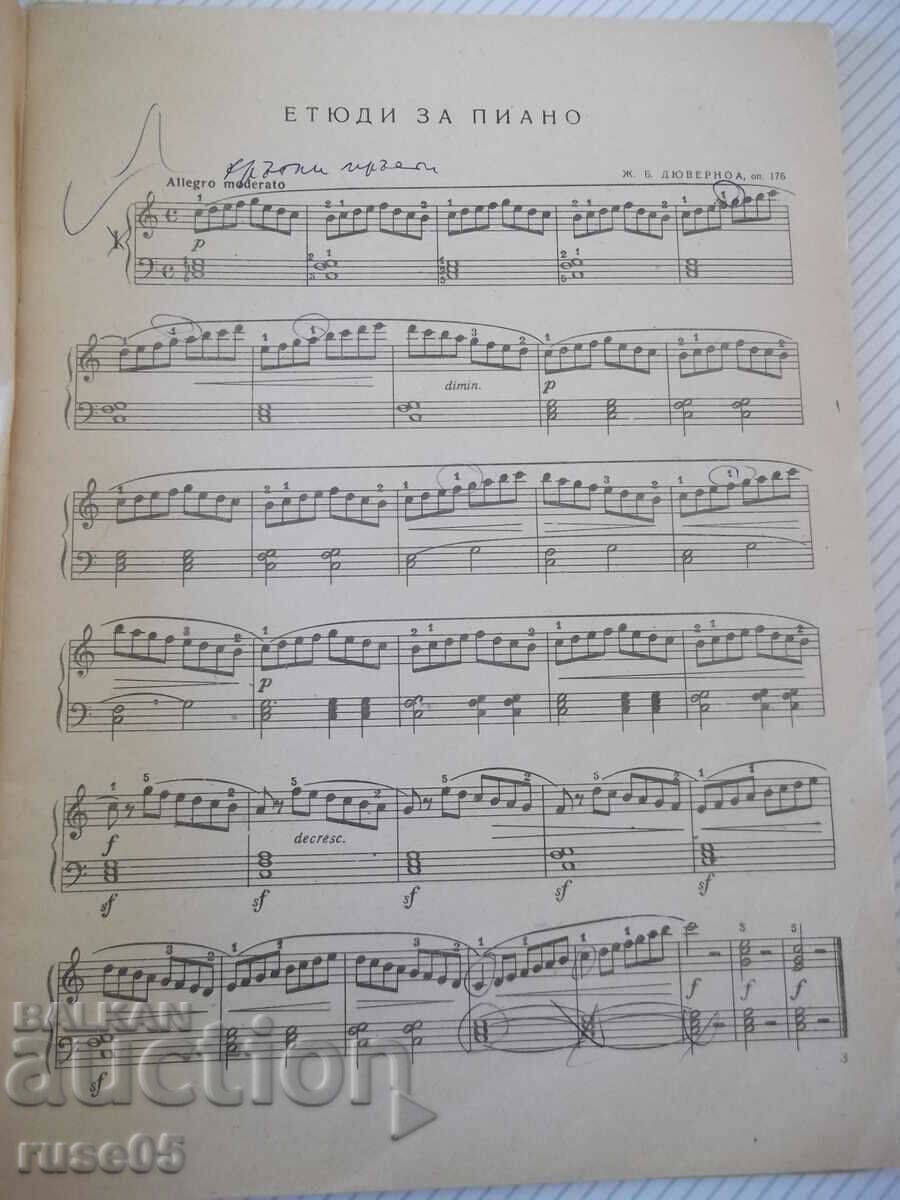 Delivery of Sheet music "Etudes for piano - Duvernois" - 32 pages. Delivery of Sheet music "Etudes for piano - Duvernois" - 32 pages.