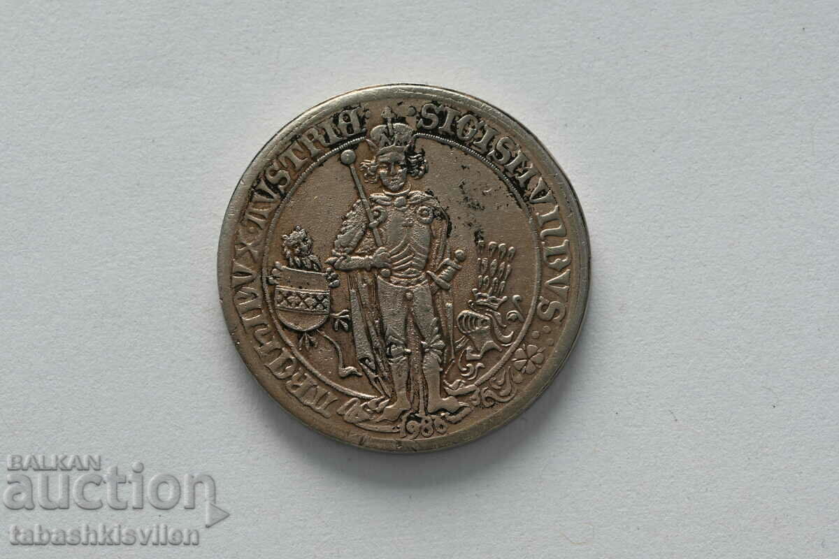 1 гулдинер 1986 ( пренасечка 1486 ) Сигисмунд, сребро 6,5 гр с цена € 40.00 | 78.23 лв.