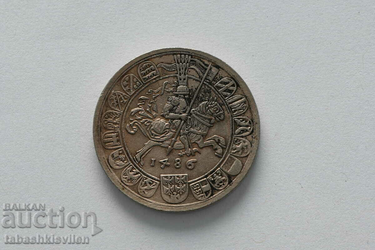 1 gulden 1986 ( recut 1486 ) Sigismund, argint 6,5 g