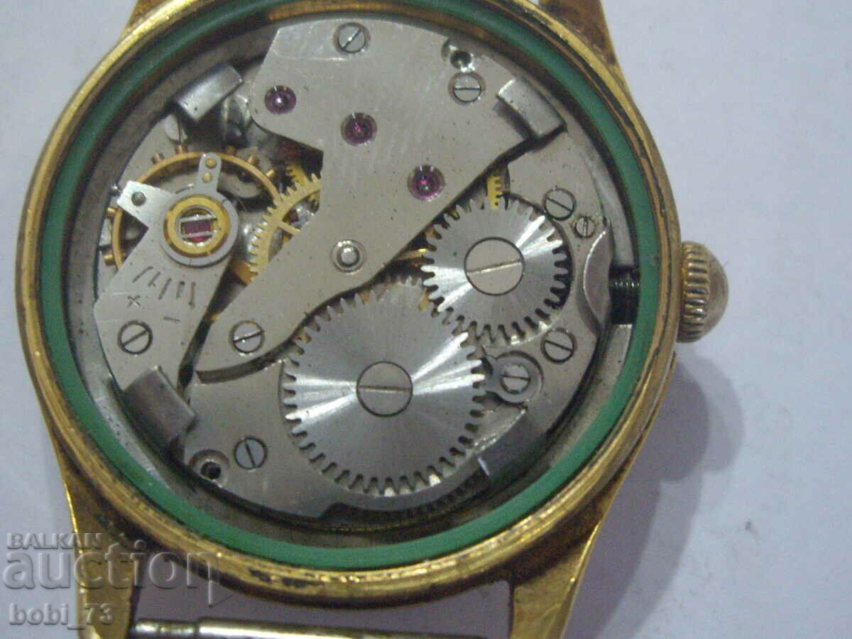 Gold-plated men's watch. - 6