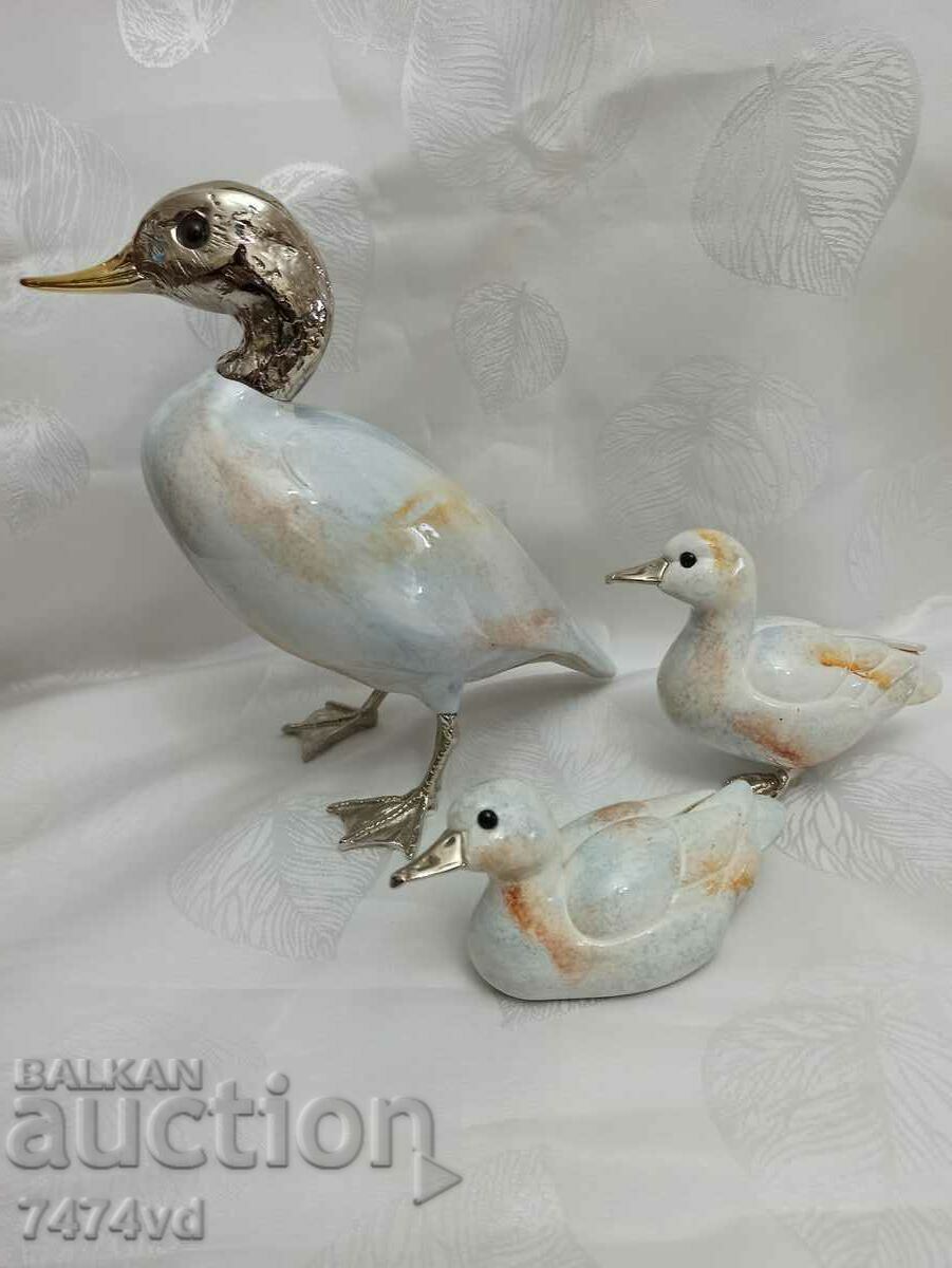 Collectible sculptures "Family of ducks" - Elli Malevolti