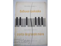 Sheet music "A grandmother's tale - Parashkev Hadjiev" - 16 pages.