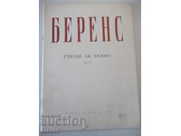 Sheet music "Etudes for piano - BERENS" - 40 pages.