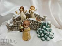 Goebel porcelain collector - Christmas bridge with 3 angels