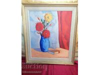 Original painting oil on canvas with passepartout