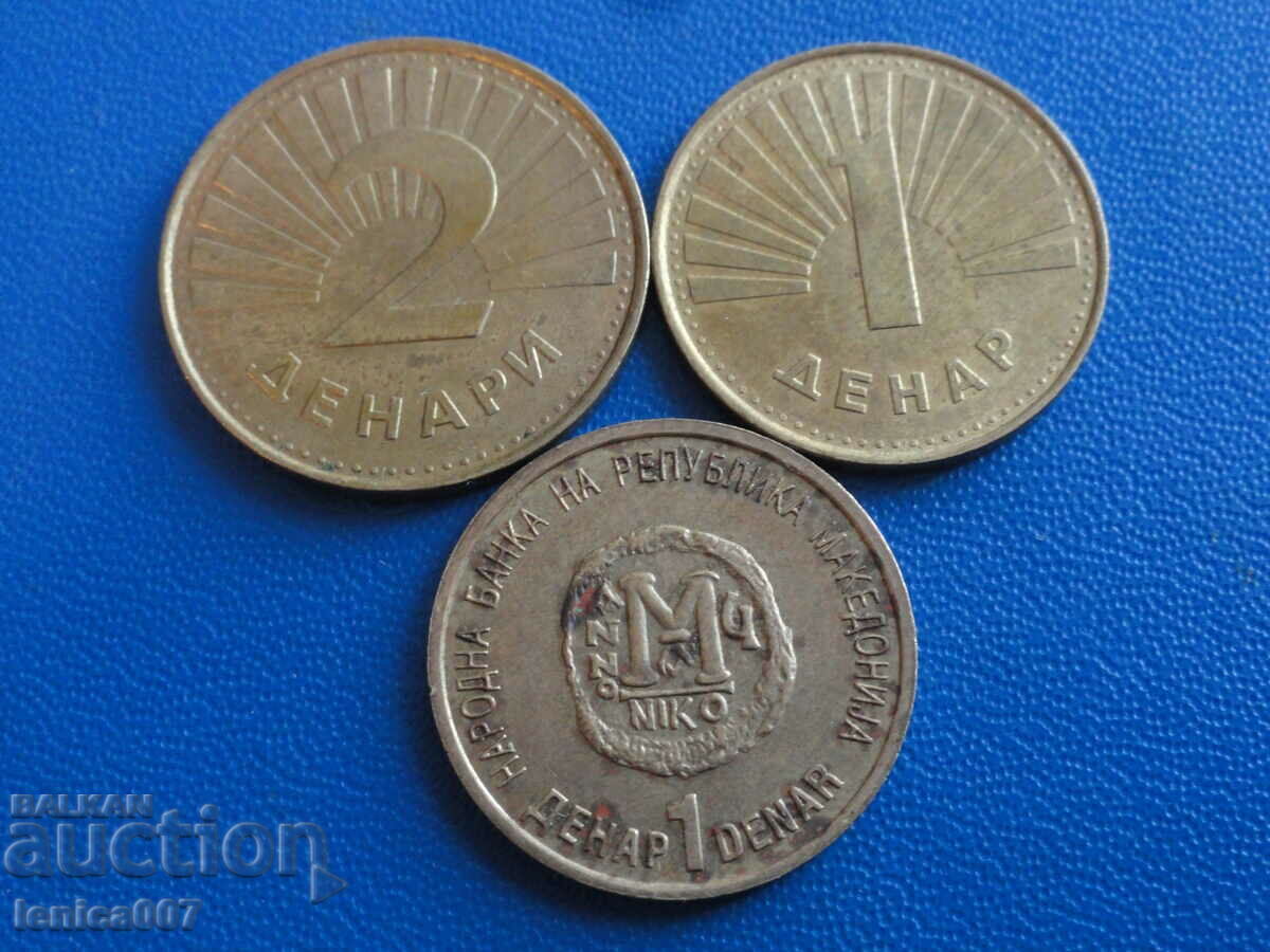Macedonia - Coins (3 pieces) with price 3.60 BGN | € 1.84 Macedonia - Coins (3 pieces) with price 3.60 BGN | € 1.84