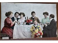 Postcard from 1914 "Dinner"