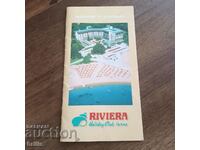 ADVERTISING BROCHURE OF RESORT RIVIERA - BLACK SEA FROM THE 80'S