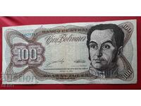 Bancnota-Venezuela-100 bolivari 1989