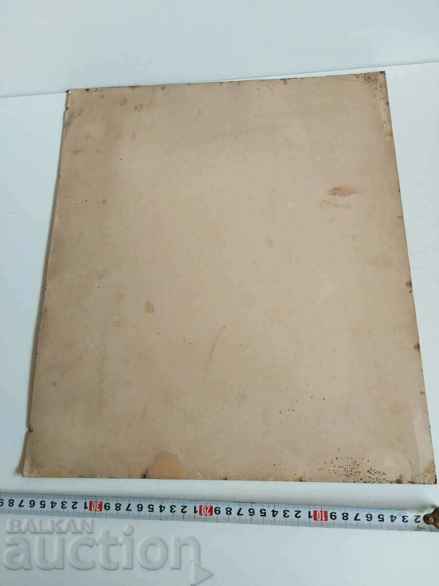 . OLD LARGE FAMILY PHOTO PHOTO CARDBOARD - 5