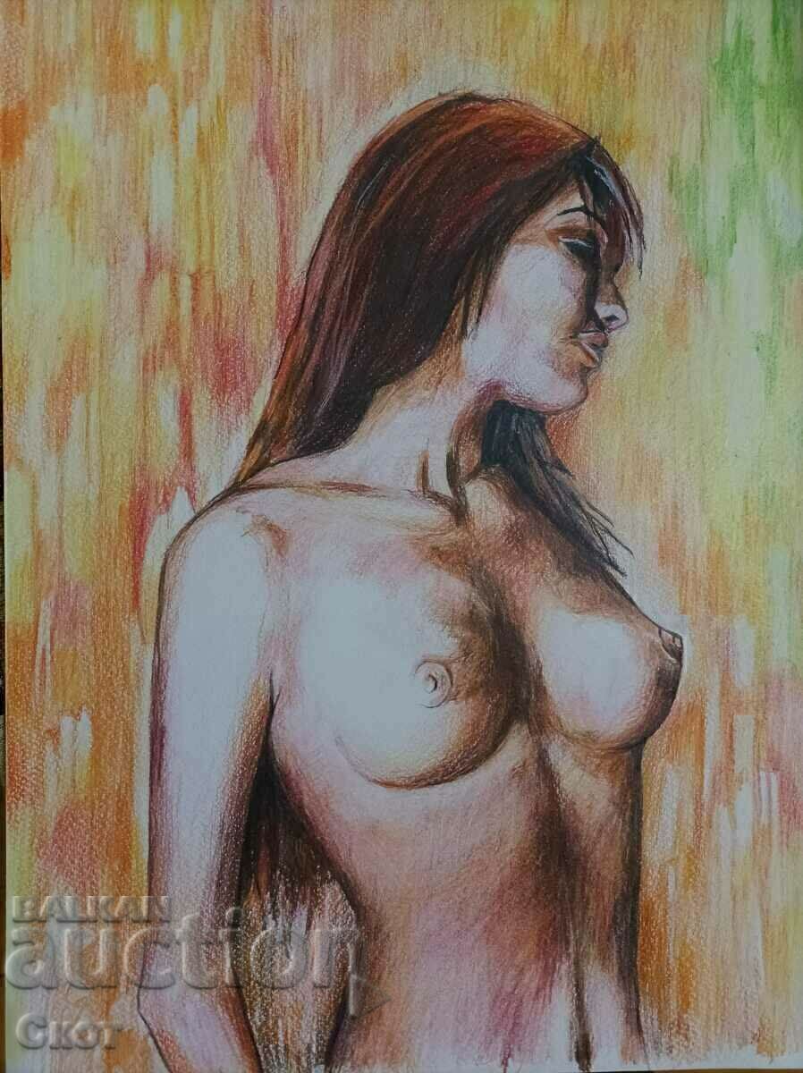 Drawing with colored pencils Drawing with colored pencils