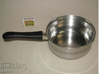 Casserole 17 cm stainless Eurostar plastic. handle, without cover