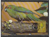 Ταχυδρομική κάρτα max FDC PARROTS Birds WWF