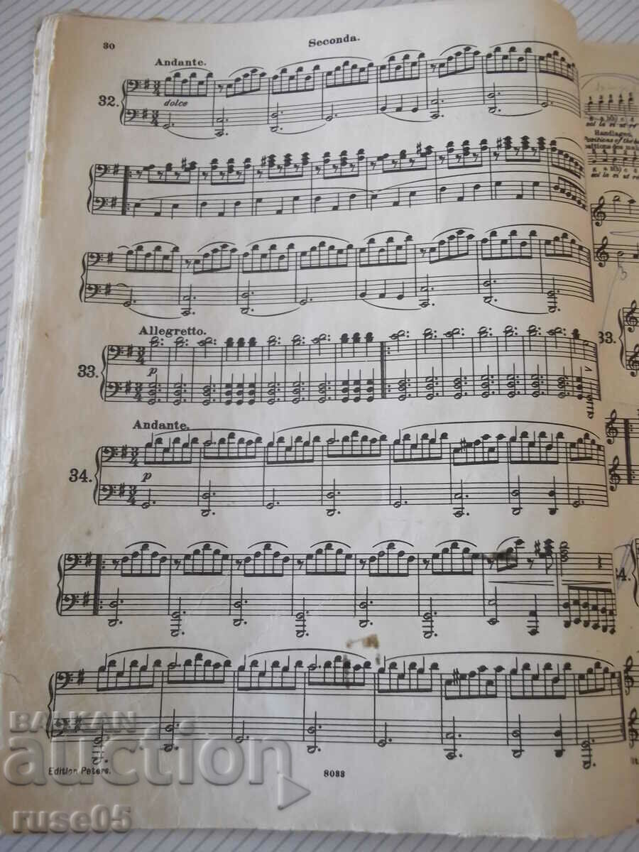 Delivery of Sheet music "BEYER" - 88 pages.