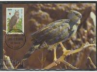 Postal Max Card FDC Birds WWF