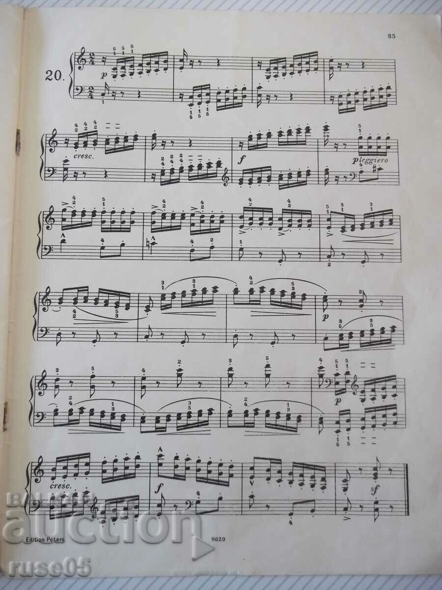 Sheet music "DEVERNOY" - 36 pages. - 5 Sheet music "DEVERNOY" - 36 pages. - 5