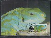 Postal Max Card FDC REPTILES SOPARLE WWF