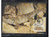 Postal Max Card FDC REPTILES LIZARDS WWF