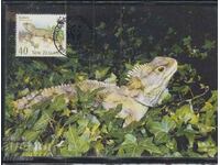 Postal Max Card FDC REPTILES LIZARDS WWF