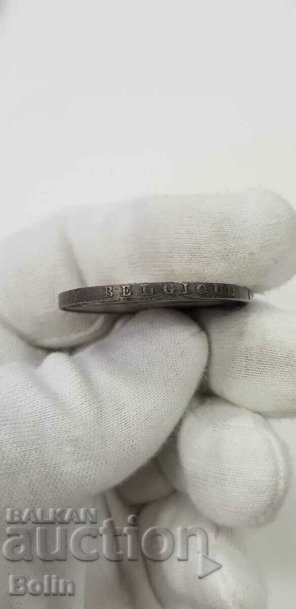 Auction Beautiful silver 5 franc coin 1870 Belgium Leopold Auction Beautiful silver 5 franc coin 1870 Belgium Leopold