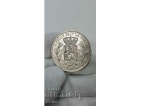 Moneda de argint 5 Franci 1873 Belgia Leopold