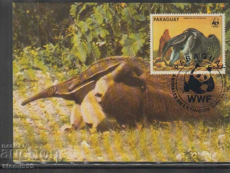 Ταχυδρομική κάρτα max FDC ANIMALS WWF