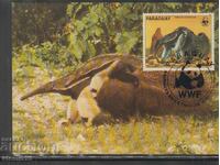 Postal max card FDC ANIMALS WWF