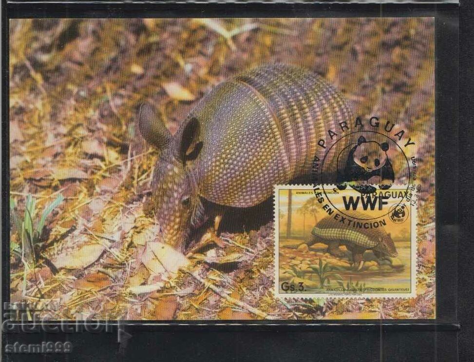 Ταχυδρομική κάρτα max FDC ANIMALS WWF