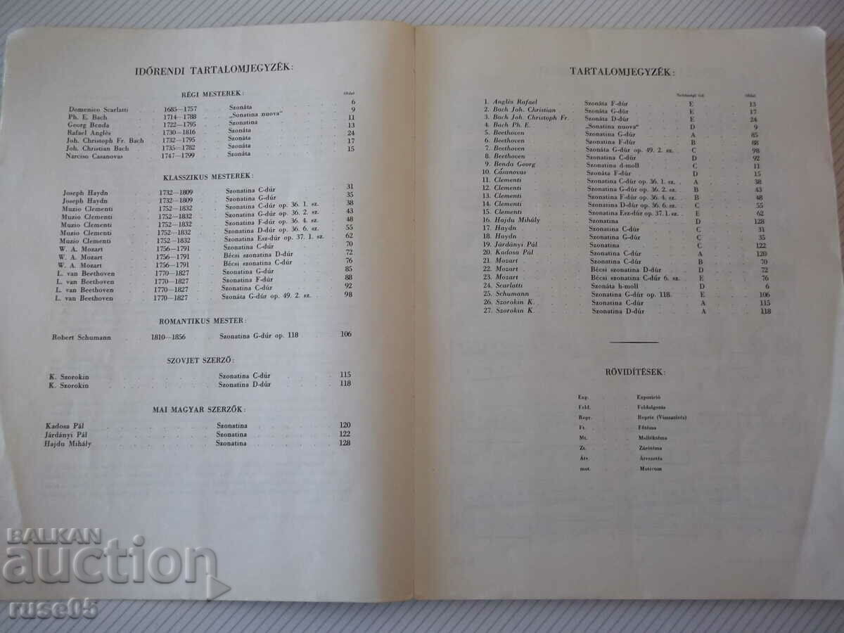 Auction Notes "SZONATINA GYŰJTEMÉNY" - 136 pages. Auction Notes "SZONATINA GYŰJTEMÉNY" - 136 pages.