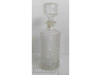 . SOC GLASS CARAFE BOTTLE BRANDY WINE LEAD CRYSTAL