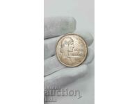 Rare 1 Peso Silver Coin - Cuba 1934