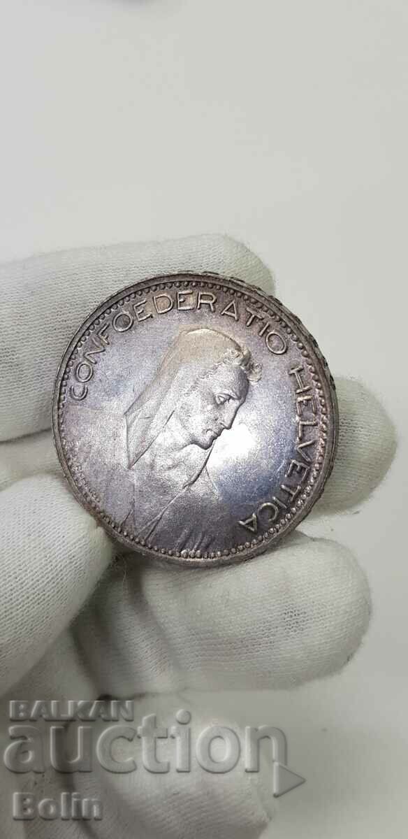 Доставка на Рядка сребърна монета 5 франка 1923 г. - В Швейцария