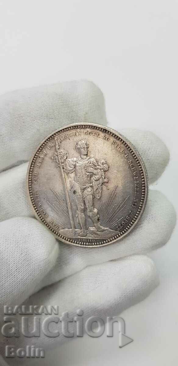 Δημοπρασία Πολύ σπάνιο ασημένιο νόμισμα 5 φράγκων 1879 - Ελβετία Δημοπρασία Πολύ σπάνιο ασημένιο νόμισμα 5 φράγκων 1879 - Ελβετία