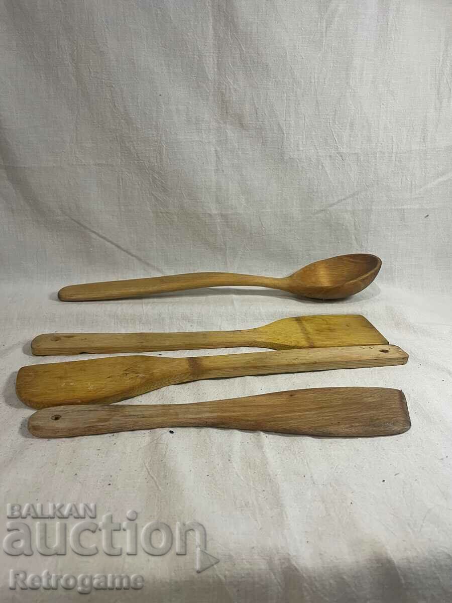 BZC retro wooden tableware