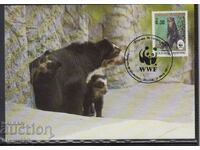 Postal Max Card FDC BEARS WWF