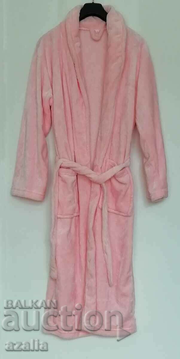 Women's bathrobe, banana color, size L