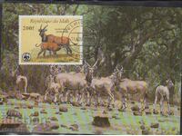 Card postal maxim FDC ANIMALS WWF