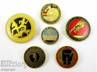 Balkaniad-Ecusoane sportive-Lot de 6 insigne