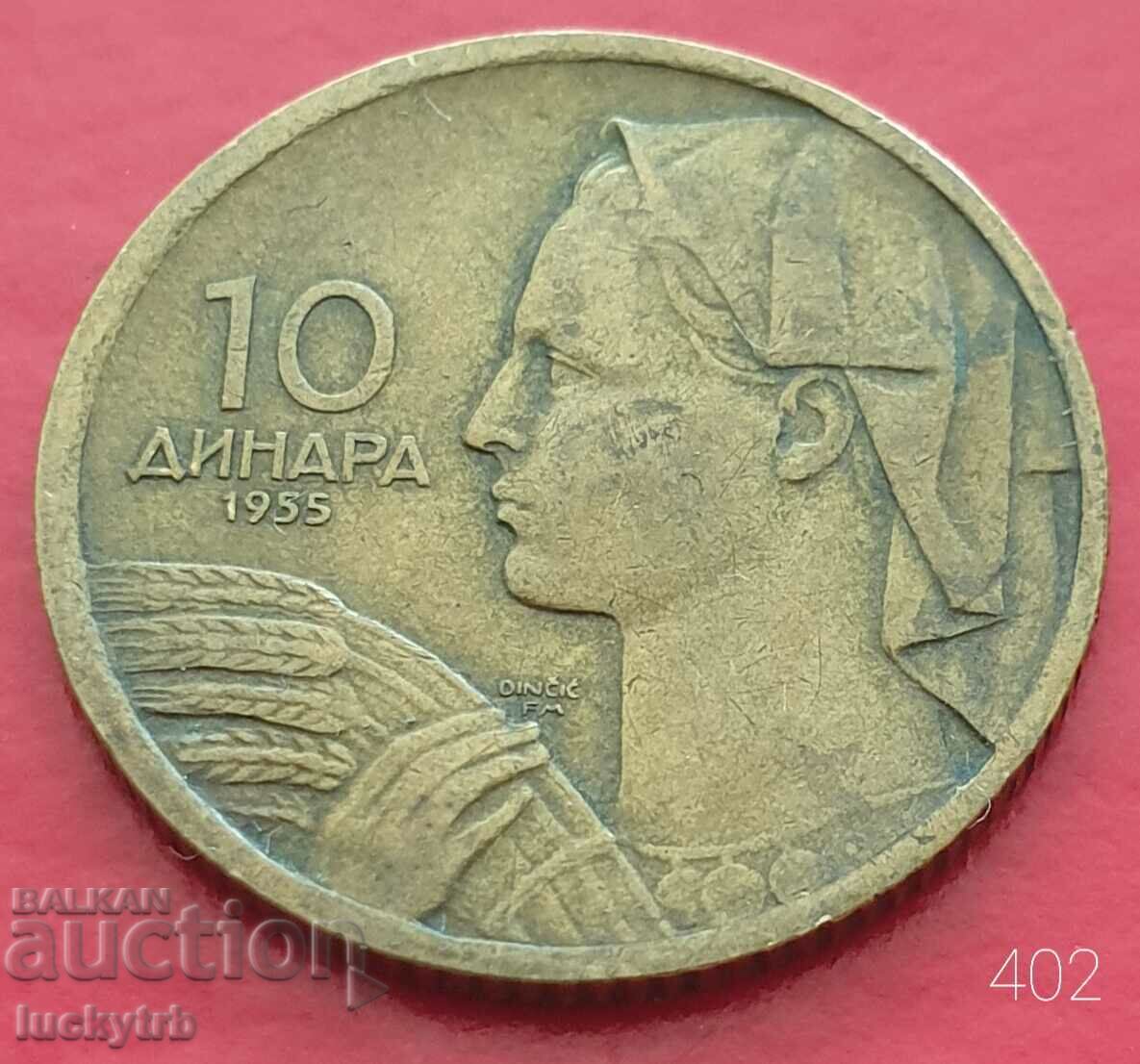 10 dinari 1955 - Iugoslavia