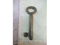 Old bronze key for a lock - 1