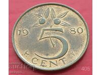 5 cents 1980 - Ολλανδία