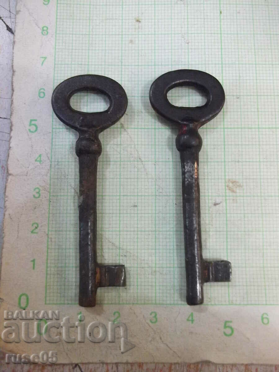 Lot of 2 pcs. old key for lock - 6 Lot of 2 pcs. old key for lock - 6