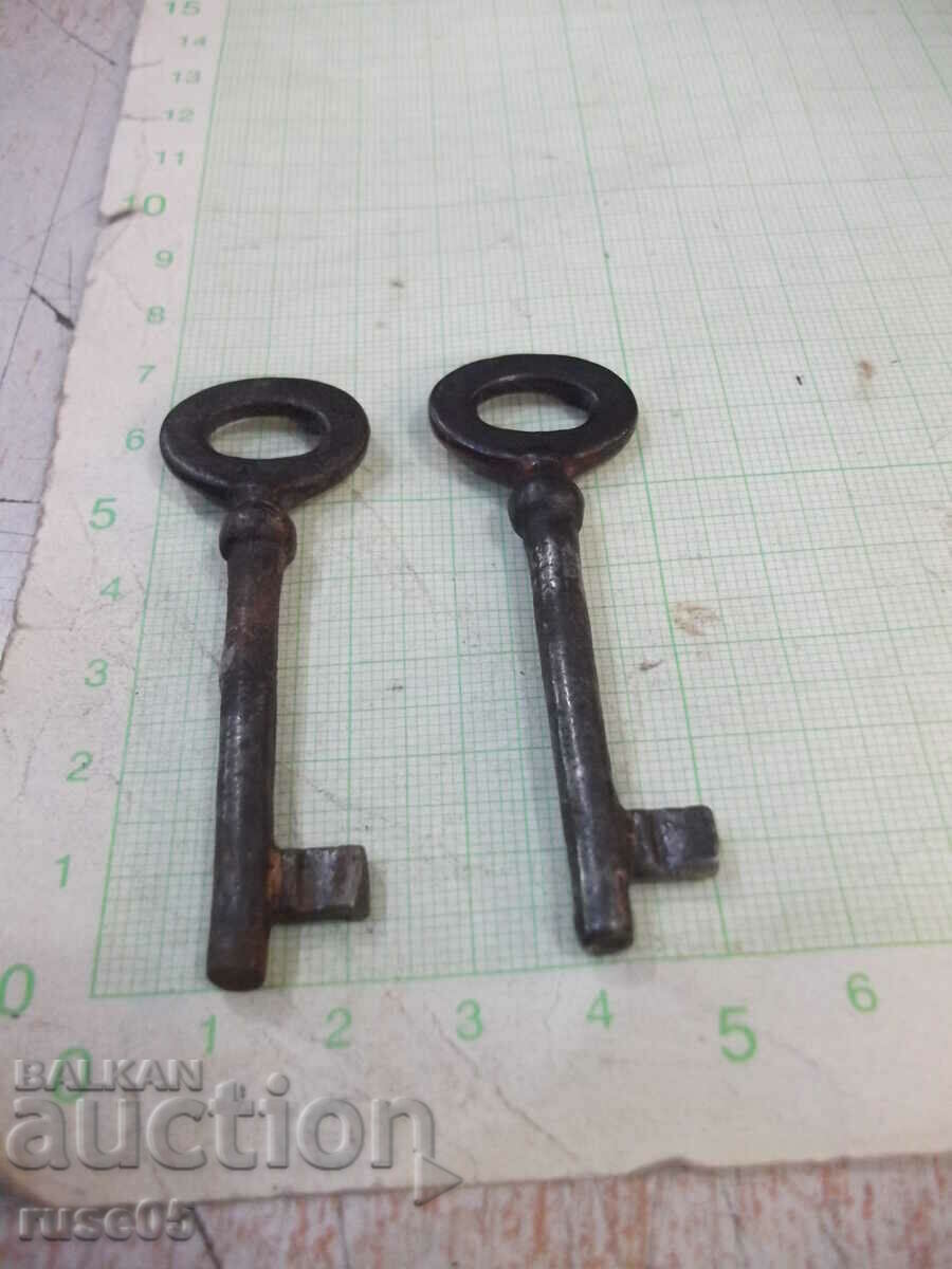 Lot of 2 pcs. old key for lock - 7 Lot of 2 pcs. old key for lock - 7