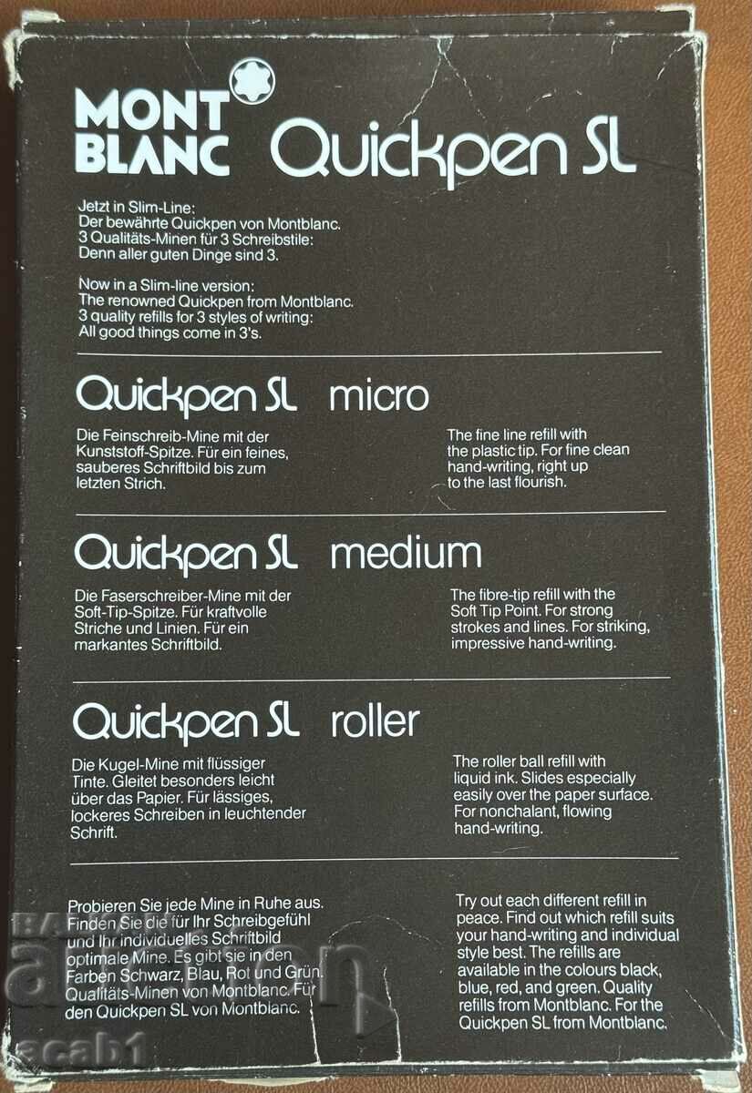 MontBlank Quickpen SL with price 179.99 BGN | € 92.03 MontBlank Quickpen SL with price 179.99 BGN | € 92.03