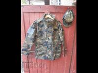 Military camouflage uniform - jacket and hat - BA