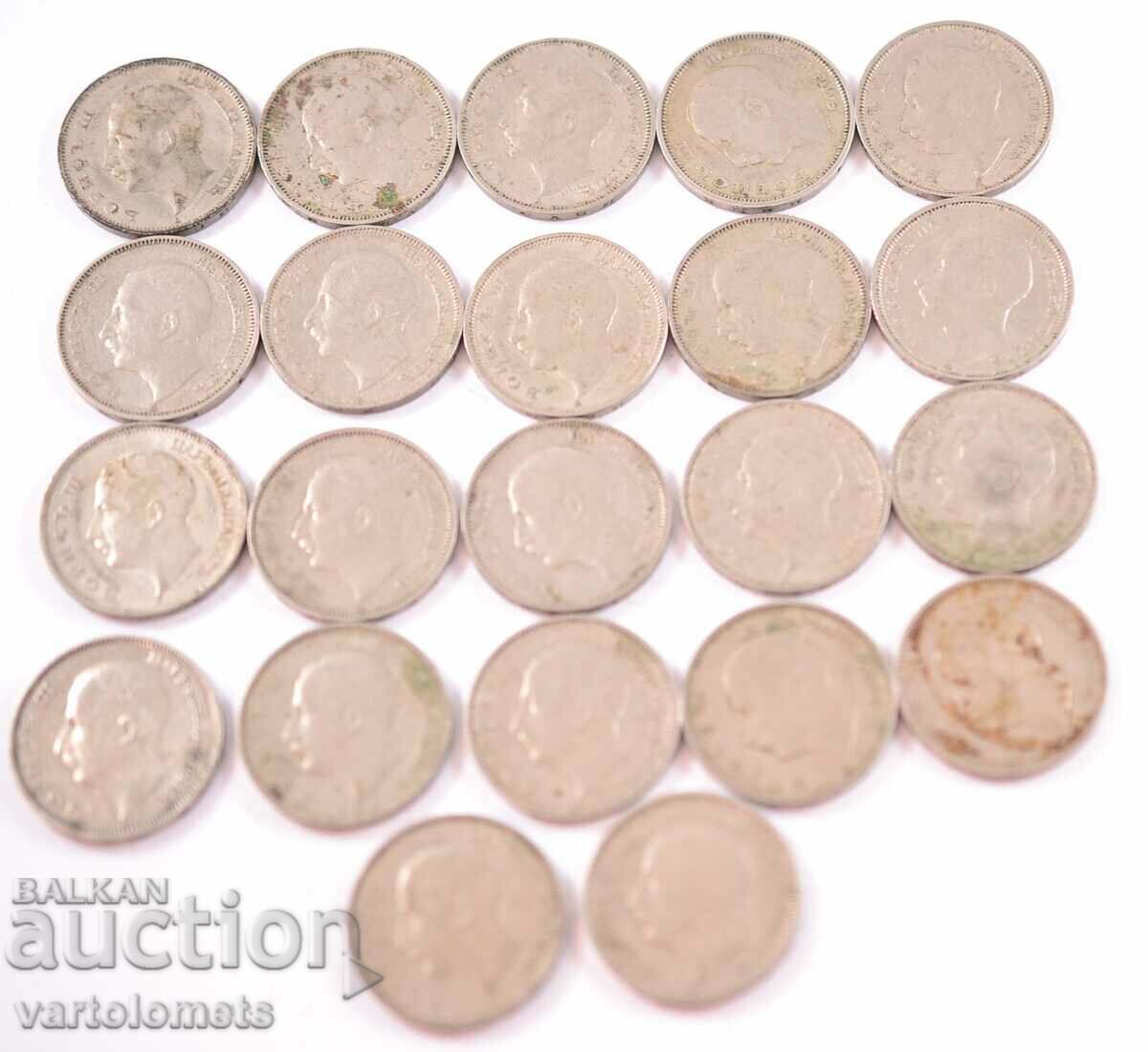 Auction Lot of 22 pcs. coins 20 BGN 1940 - Bulgaria › Tsar Boris III Auction Lot of 22 pcs. coins 20 BGN 1940 - Bulgaria › Tsar Boris III